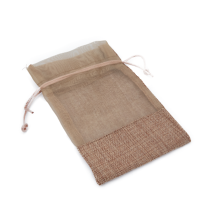 JUTE BAG WITH NETTING S40043-1