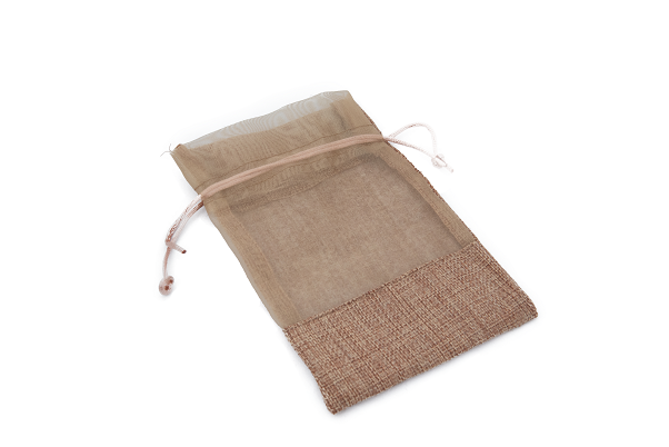 JUTE BAG WITH NETTING S40043-1