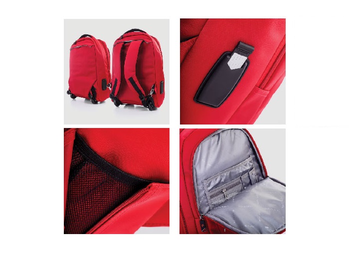 Pierre Cardin trolley laptop backpack P10001-1